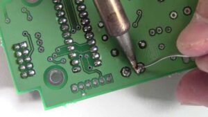 PCB over hole
